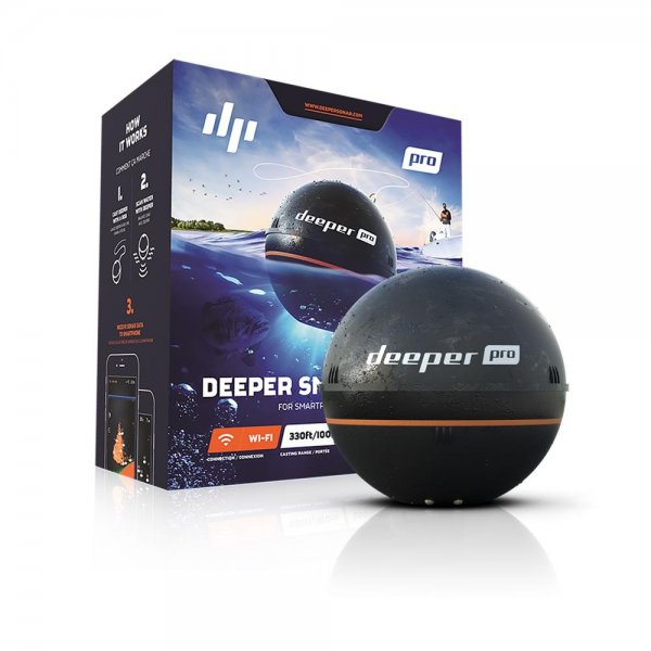 Deeper Smart Sonar Pro Wifi Fischfinder Angel Ausrüstung Equip Scan schwarz Andriod IOS WLAN App