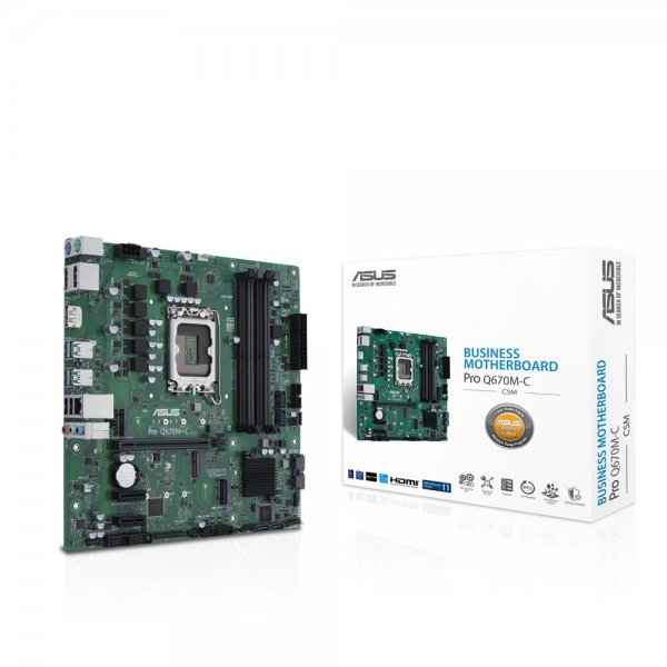 ASUS Pro Q670M-C-CSM Business-Mainboard Sockel Intel LGA 1700 Micro-ATX PCIe 4.0 DDR5