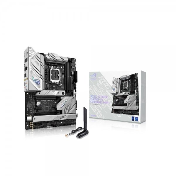 ASUS ROG STRIX B760-A GAMING WIFI Mainboard Sockel Intel LGA 1700 (ATX, DDR5, PCIe 5.0, WiFi 6E) weiß