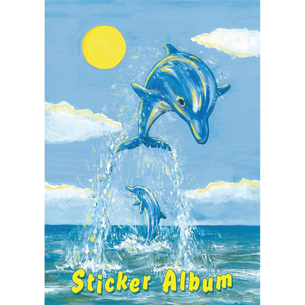 Delfine DIN A5 Format 1 Stück Herma 6687 Stickeralbum Stickerbuch leer zum Sammeln für Kinder Tiere