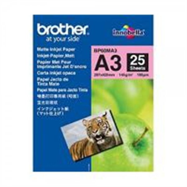 Brother BP-60MA3 Inkjetpapier matt A3 25BL fuer MFC-649