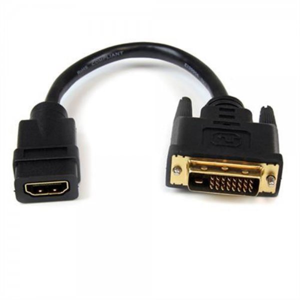 StarTech.com HDMI®-auf-DVI-D Videoadapterkabel 20cm HDMI-Buchse auf DVI-Stecker