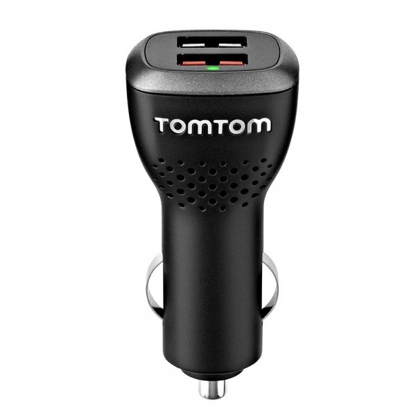 TomTom High Speed-Doppelladegerät 12/24V Duales USB Auto-Schnellladegerät Kfz