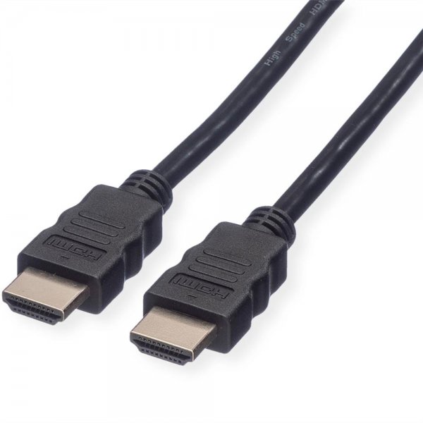 VALUE 4K HDMI Ultra HD Kabel mit Ethernet Stecker an Stecker schwarz 3 m