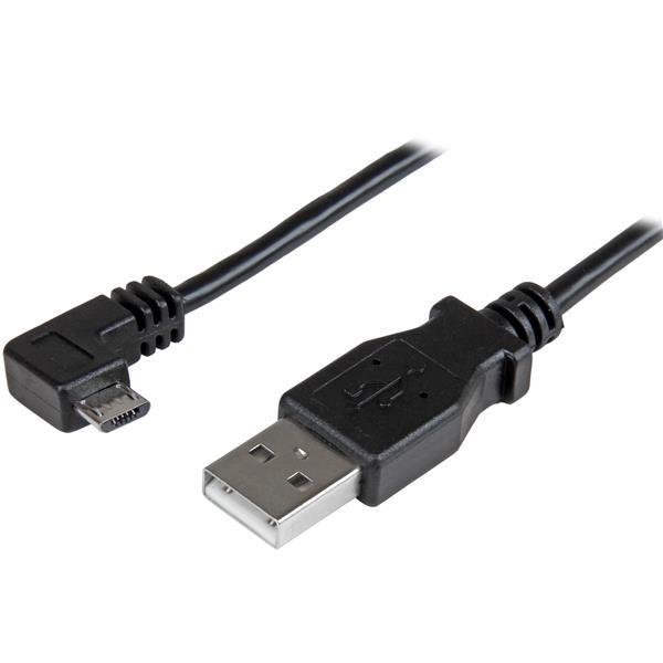 Micro USB Lade/Sync-Kabel, St/St, rechtsgewinkelt, 2m