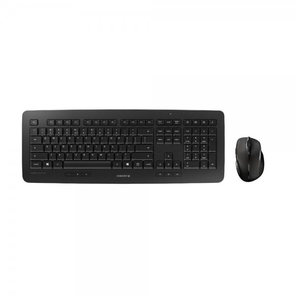 CHERRY DW 5100 Wireless Desktop Tastatur-Maus-Set Schwarz Kabellos Englisches UK QWERTY-Layout