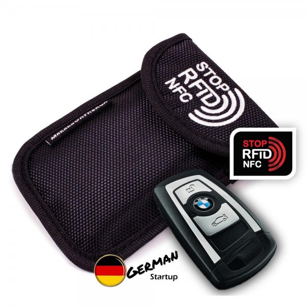 MakakaOnTheRun KeySafe Case Ausleseschutz für Keyless-Autoschlüssel RFID Blocking