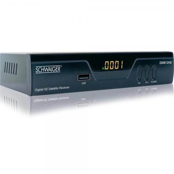 Schwaiger Full HD Satellitenreceiver mit USB-Anschluss Time Shift Funktion eingebauter Mediaplayer