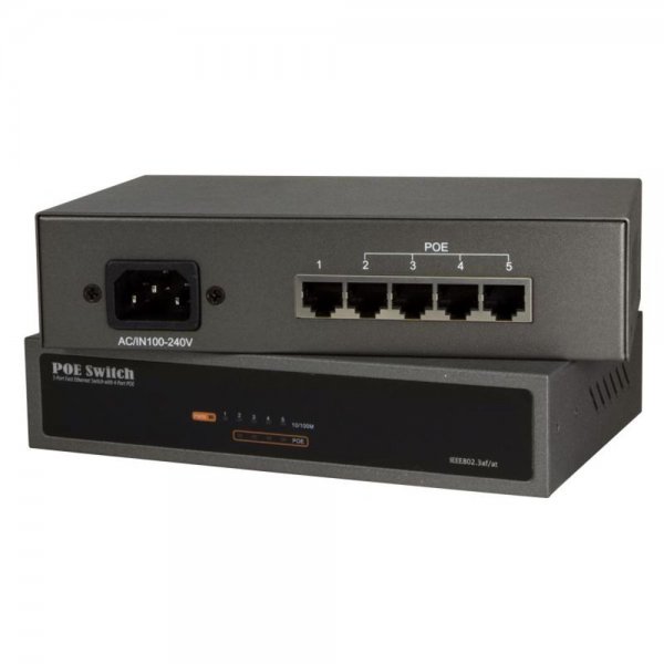 LogiLink Power over Ethernet (PoE) Switch, 10/100 MBit/ # NS0098