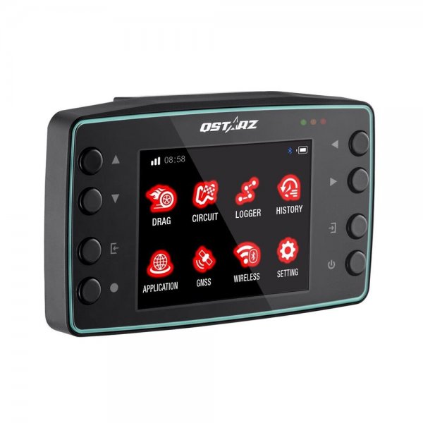 QStarz LT-8000GT 25Hz Rundenzeitmesser Echtzeitaufzeichnung WiFi Bluetooth GPS Logger Akku