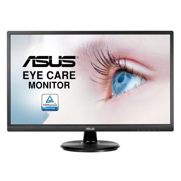 ASUS VA249HE 60,5 cm 23,8 Zoll Eye-Care Monitor Full HD Blaulichtfilter 5ms Reaktionszeit schwarz