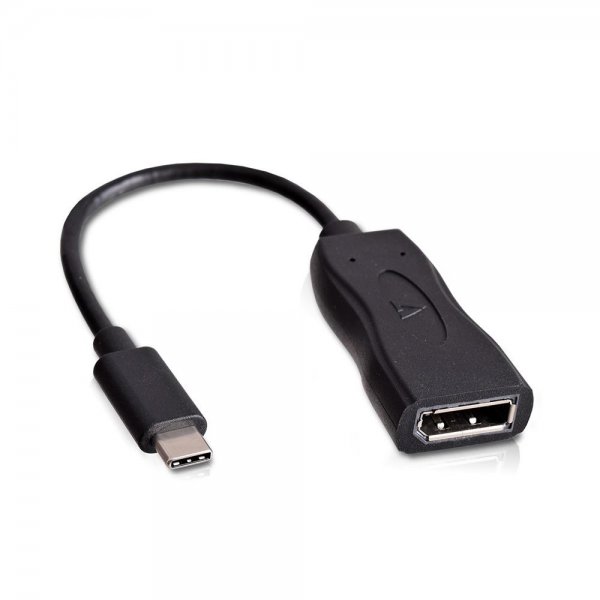 V7 V7UCDP-BLK-1E USB C DisplayPort 1.2 Adapter Schwarz
