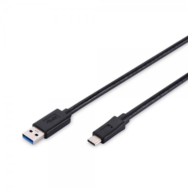 ASSMANN Electronic USB C/USB A 1.8m 1.8m USB A USB C Schwarz