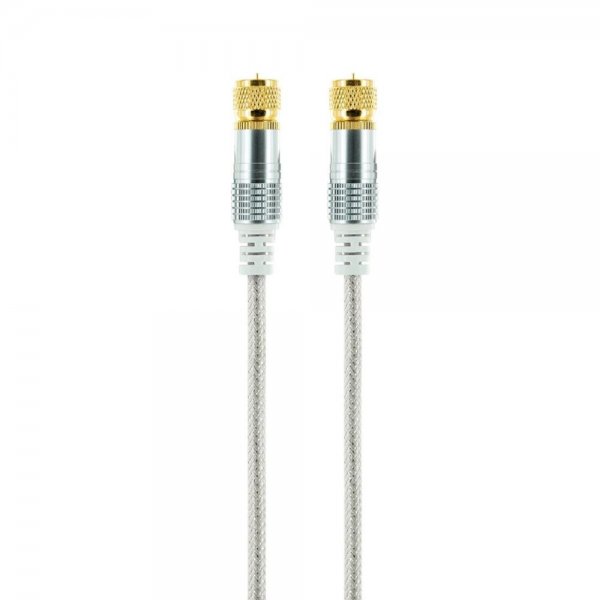 Schwaiger SAT-Anschlusskabel 110 dB Stecker vergoldet 7,5 m 4-fach Abschirmung
