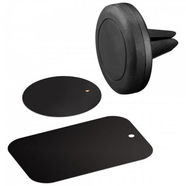 Goobay Universal Set Magnethalterung Auto Kfz schwarz für Smartphones # 47145
