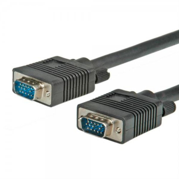 ROLINE VGA Kabel HD15 m/m 6m Monitor Anschlusskabel schwarz geschirmt