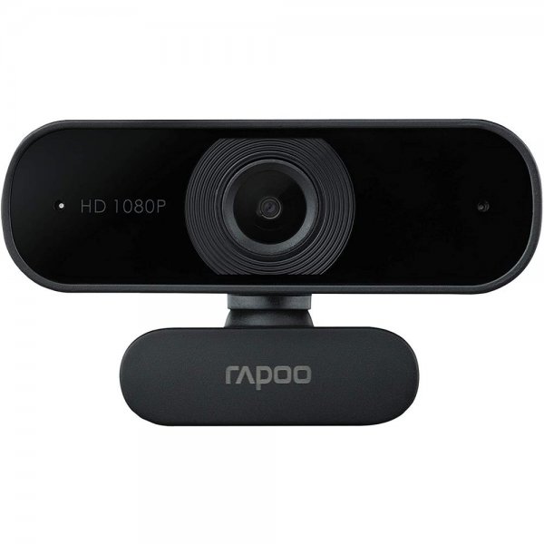 Rapoo XW180 Full HD Webcam schwarz USB 1080p 80° Sichtfeld Fixfokus Rauschunterdrückung