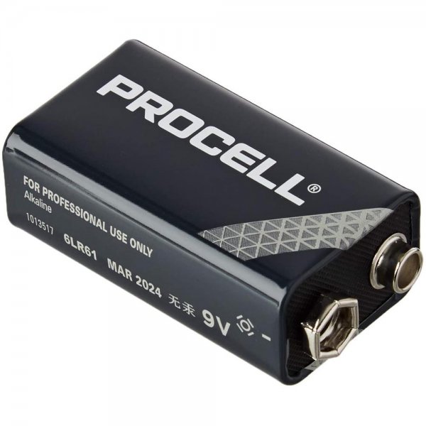 Duracell Batterie Procell 9V E-Block 6LR61 10er Karton