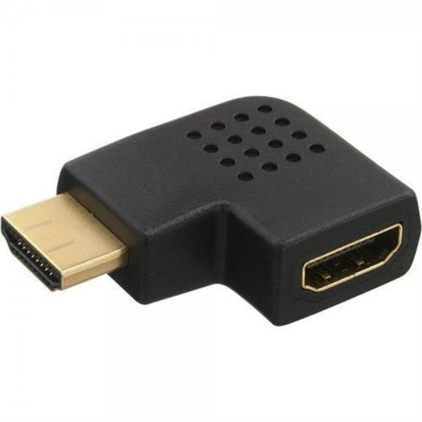 InLine ® HDMI Adapter, Stecker / Buchse, seitlich recht