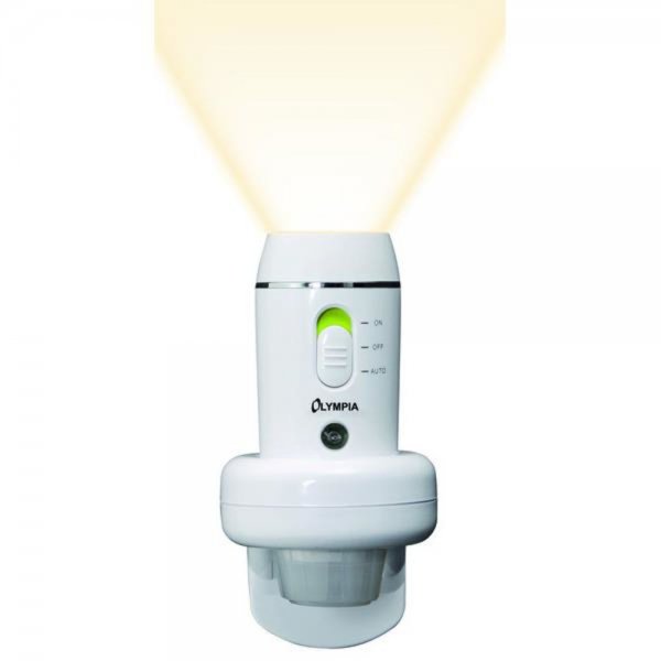 Olympia NL 300 LED Taschenlampe mit Not- und Nachtlicht Sensor | 5742
