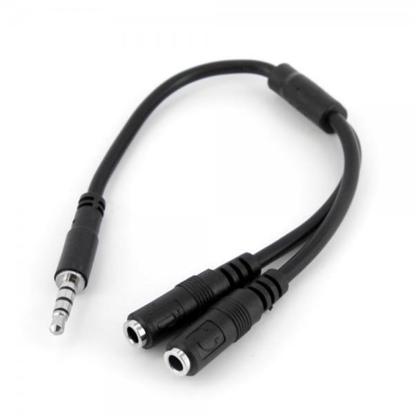 StarTech.com 3.5mm 4 polig Klinken Headset-Adapter Y-Kabel MUYHSMFF