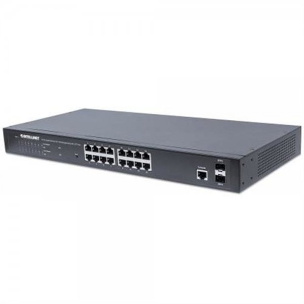 Intellinet 561341 16-Port PoE+ Web-Managed Switch