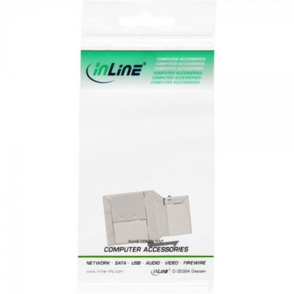 InLine ® Keystone RJ45 Buchse / Buchse Einsatz, SNAP-In