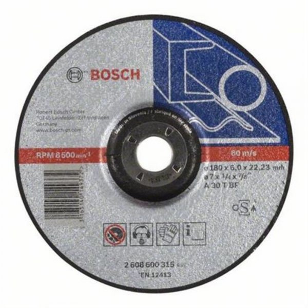 Bosch Schruppscheibe gekröpft 180x6mm für Stahl | 2608600315