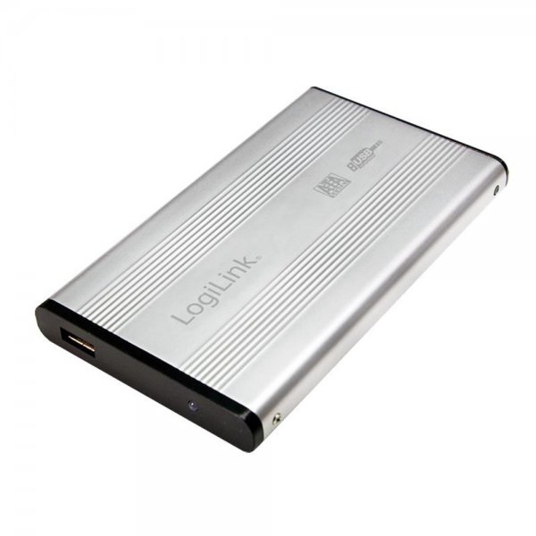 LogiLink Festplattengehäuse 2,5" SATA USB 2.0 Alu Silber