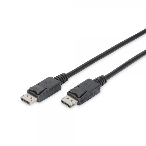 DIGITUS DisplayPort Anschlusskabel Stecker / Stecker 2m Ultra HD 4k schwarz Kabel Audio Video