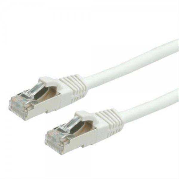 VALUE Netzwerk Kabel LAN Cat6 RJ45 Patchkabel PiMF SFTP 1m geschirmt Weiß