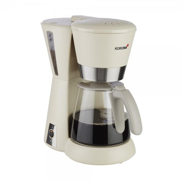 KORONA Kaffeemaschine Cremé mit Glaskanne Filter-Kaffeeautomat für 10 Tassen Filterkaffee Maschine