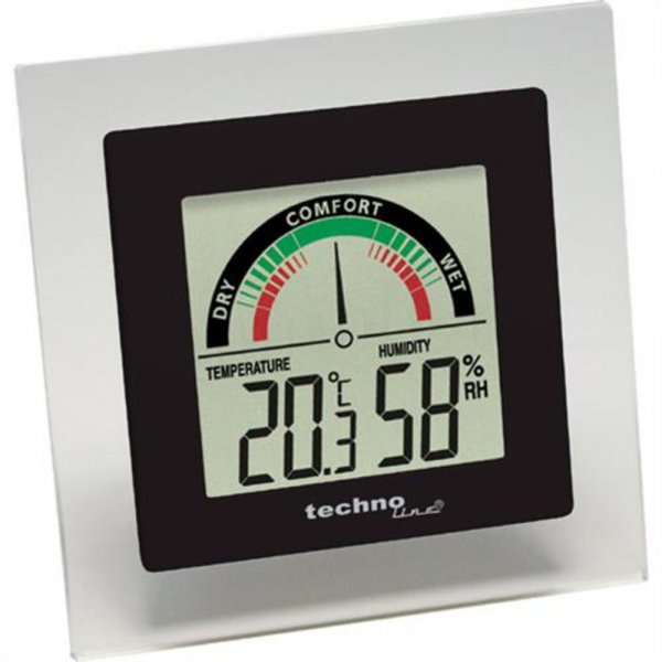 Technoline WS 9415 Thermometer Hygrometer Raumkomfortanzeige Luftfeuchte Wand