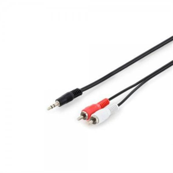 Assmann Audio adapter cable, stereo 3.5mm - 2x RCA