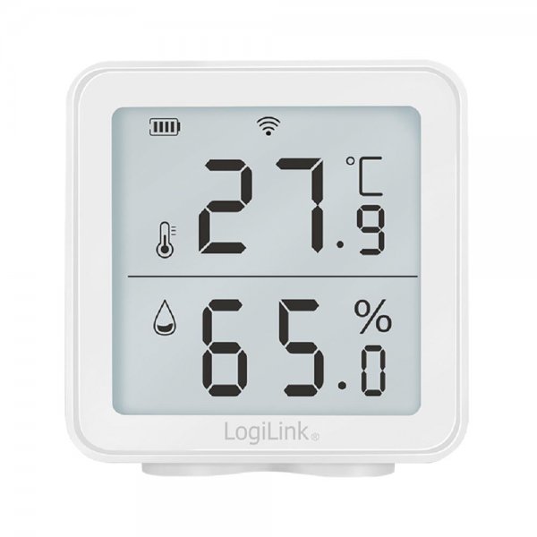 LogiLink Wi-Fi Smart Thermo-Hygrometer Temperatur und Luftfeuchtigkeit Überwachen