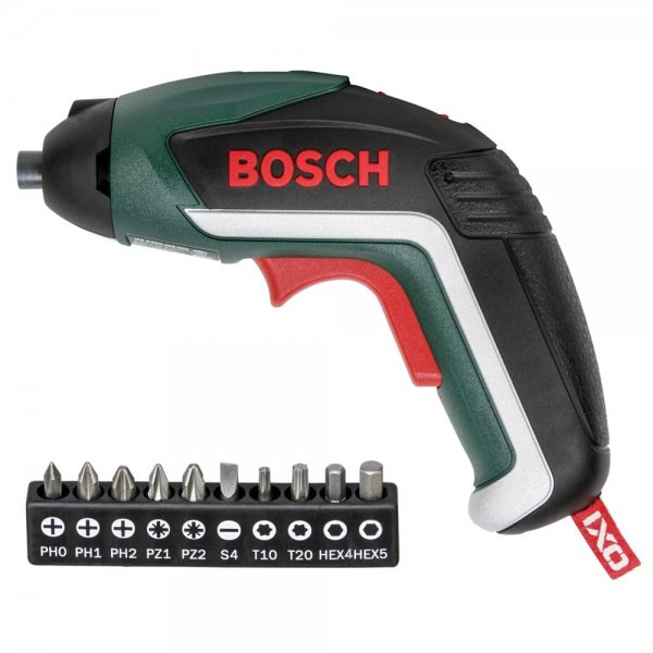 Bosch Akkuschrauber IXO 5 grün Lithium-Ionen 10 Bits USB-Ladegerät Aufbewahrungsbox