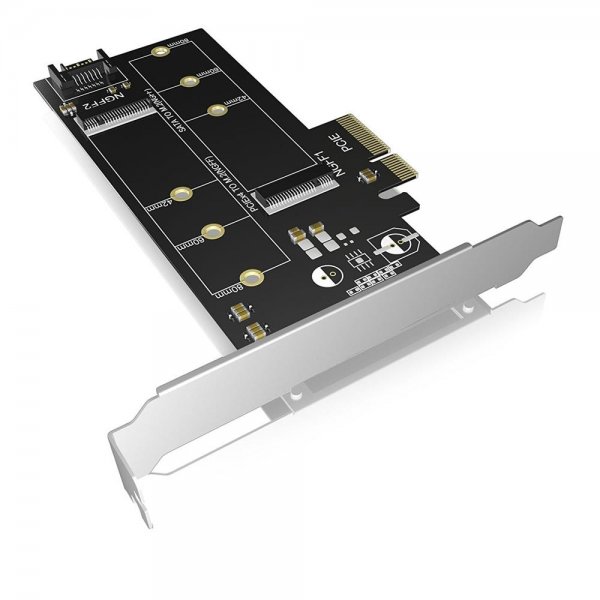 ICY BOX IB-PCI209 PCIe-Karte, 2x M.2 SSD zu SATA III