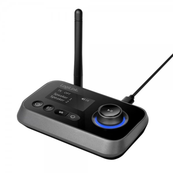 LogiLink Bluetooth 5.0 Audiosender Empfänger Transmitter Receiver für Nicht-bluetoohfähige Geräte