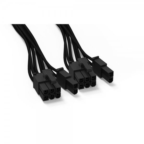 be quiet! PCIe Power Cable CP-6620 2x 6+2-pin Stromkabel für PC Netzteile CPU Kabel schwarz