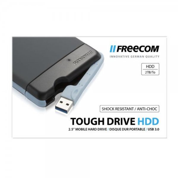 Freecom ToughDrive 2TB 2,5" USB 3.0 externe robuste Anti-Schock Festplatte IP54