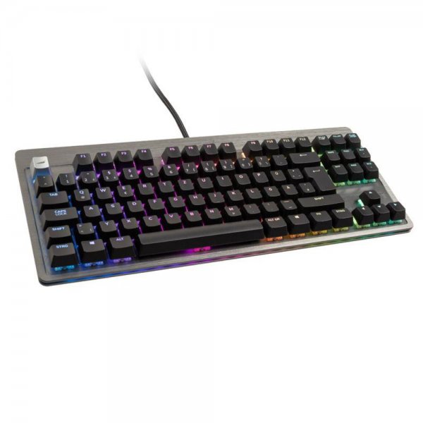 Mountain Everest Core TKL Tastatur Mechanisch MX Blue ISO Deutsches Layout grau RGB-LED-Beleuchtung