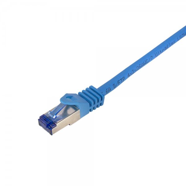 LogiLink C6A026S Patchkabel Ultraflex, Cat.6A, S/FTP, blau, 0,5 m