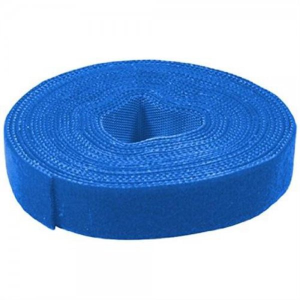 LogiLink KAB0053 Kabelbinder aus Klettband Rolle 16mm wetterfest blau 4 m
