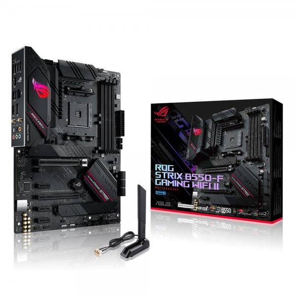 ASUS ROG STRIX B550-F GAMING WI-FI II Mainboard Sockel AMD B550 Ryzen AM4 ATX PCIe 4.0 WiFi 6E