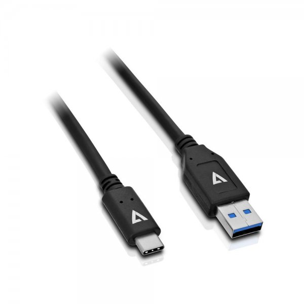 V7 Anschlusskabel USB2.0 A auf USB-C 1 m Schwarz