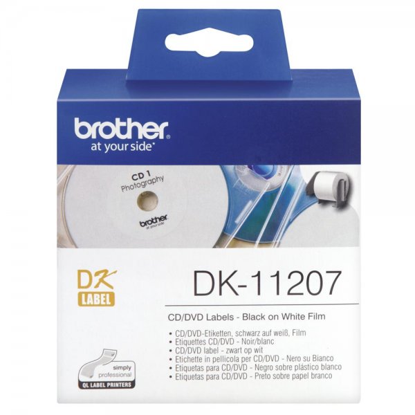 Brother CD/DVD-Etiketten Film 100 St./Rolle 58 mm DK-11207