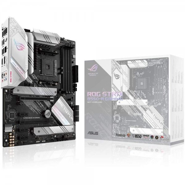 ASUS ROG Strix B550-A Gaming Mainboard AMD Ryzen AM4 ATX PCIe Dual M.2 SATA USB Aura Sync RGB