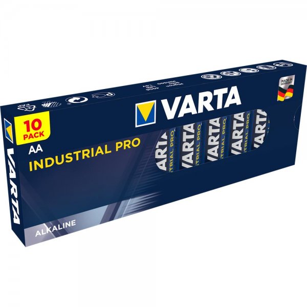Varta Industrial Pro Alkaline Batterie AA LR 6 1.5V 10er Pack