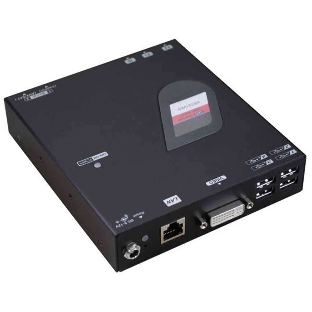 ROLINE #14.01.3045 KVM (DVI/USB) Verlängerung über Gigabit Ethernet