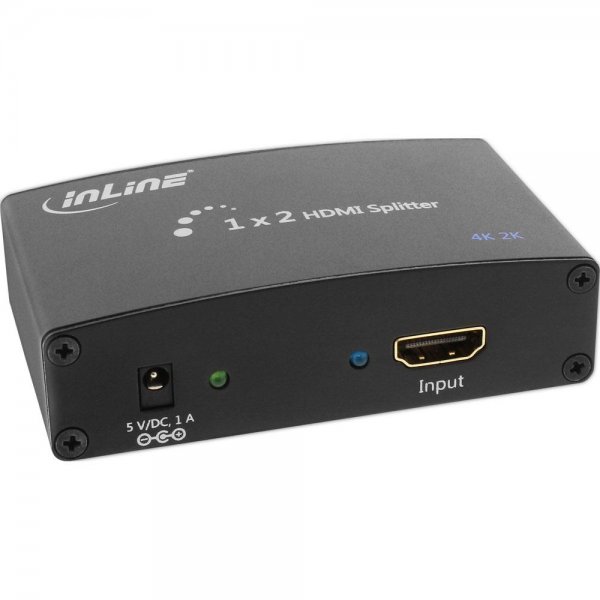InLine HDMI Splitter/Verteiler 2-fach 4K2K kompatibel 3D FullHD HDCP